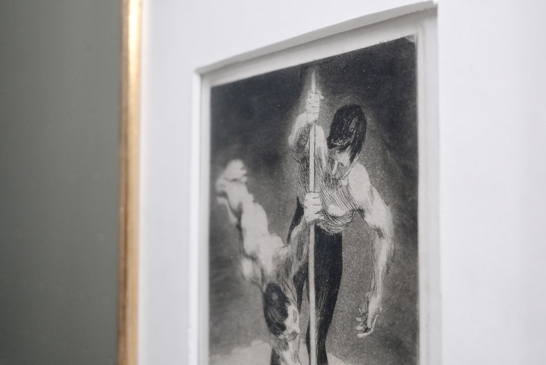 Grafisk værk af J.F. Willumsen, “De to Atleter”, stregætsning og akvatinte, 1916.